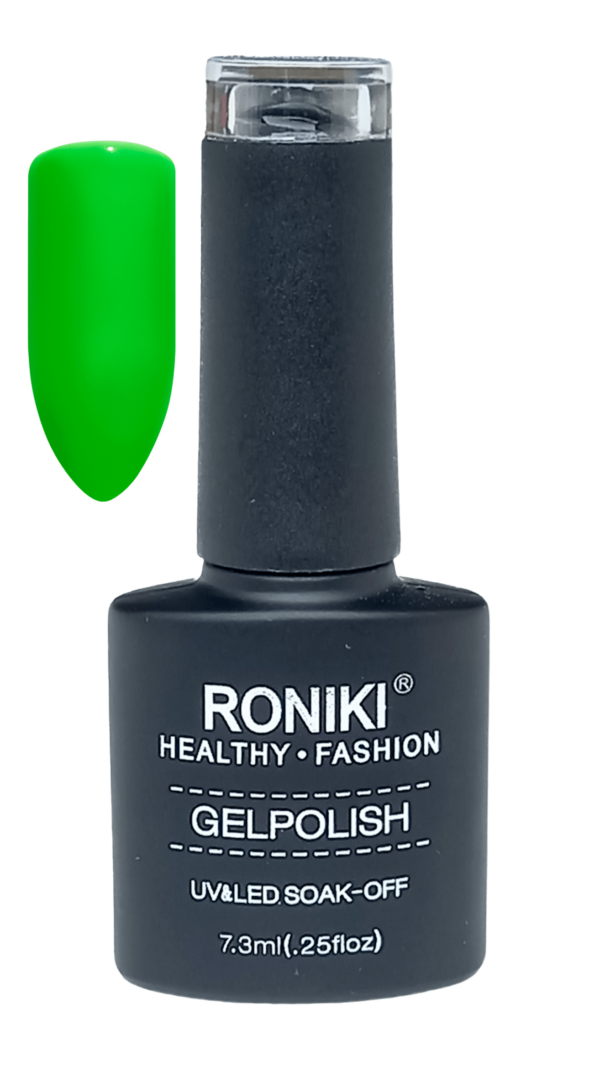 Roniki Gellak Fluorescence, Neon Grøn Neglelak