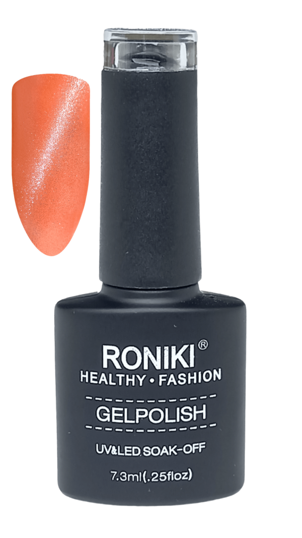 Roniki Orange Magic Silver Cat Eye Gel 01, neglelak