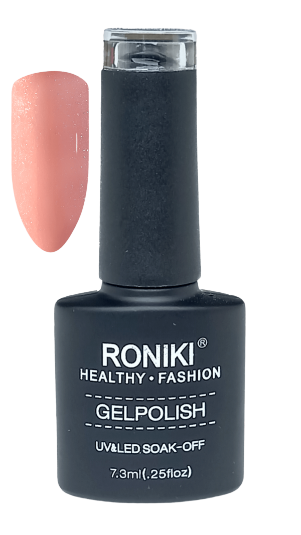 Roniki Gellak Peach Pearl, Lysrosa glimmer neglelak