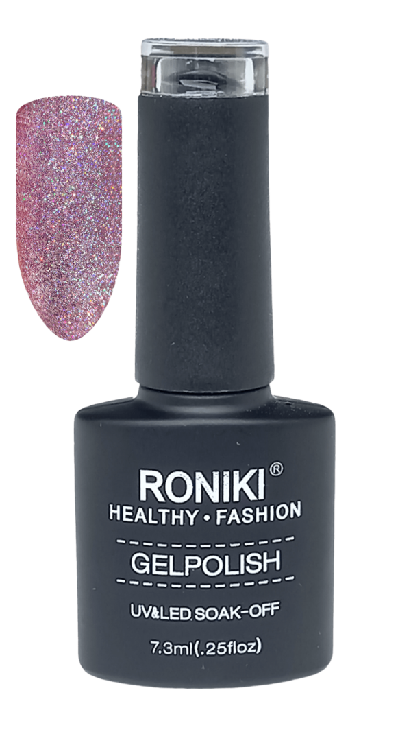 Roniki Glitter gellak neglelak, ly lilla neglelak