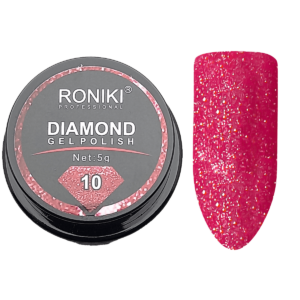 Roniki Pink glimmer Gellak, neglelak, Diamond