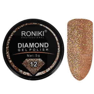 Roniki Gellak Diamond, Guld Glimmer neglelak