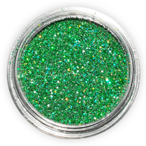 Holographic glitter grøn, negledekoration
