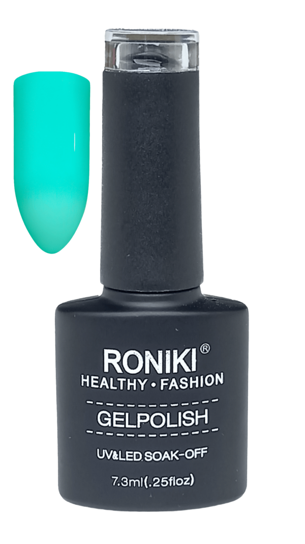 Roniki Gellak Ice green, Pastelgrøn neglelak