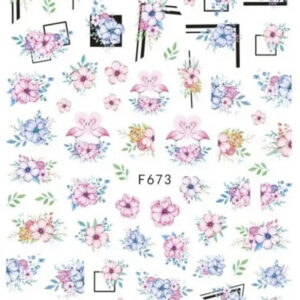 Nail sticker blomster